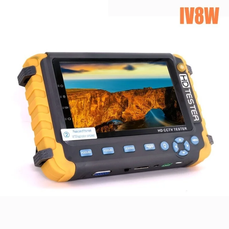 Top aktualisiert iv8s iv8w 5 Zoll CCTV-Tester Monitor 8mp tvi ahd cvi cvbs Überwachungs kamera Tester Unterstützung ptz Audio VGA HDMI-Eingang