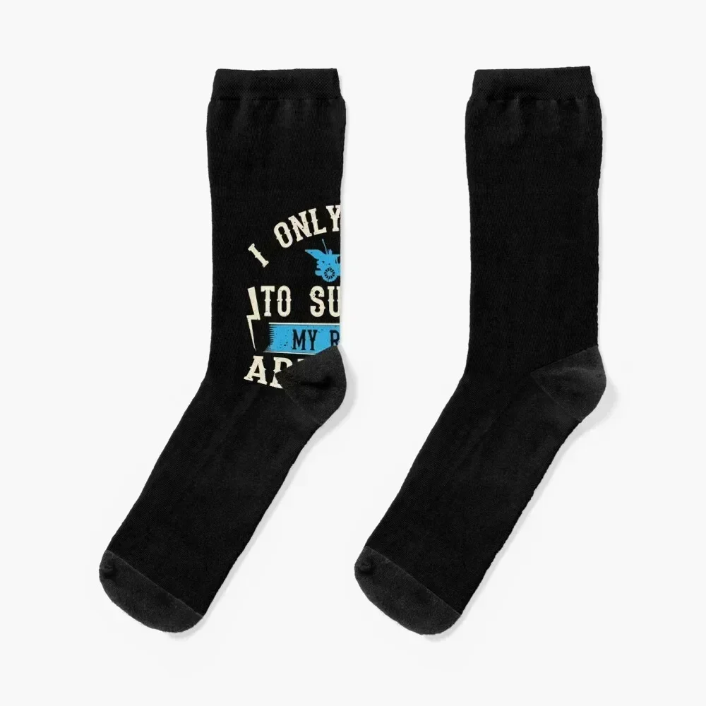 

I Only Work To support my RC Car Addiction Socks retro man hip hop essential Mens Socks Women's