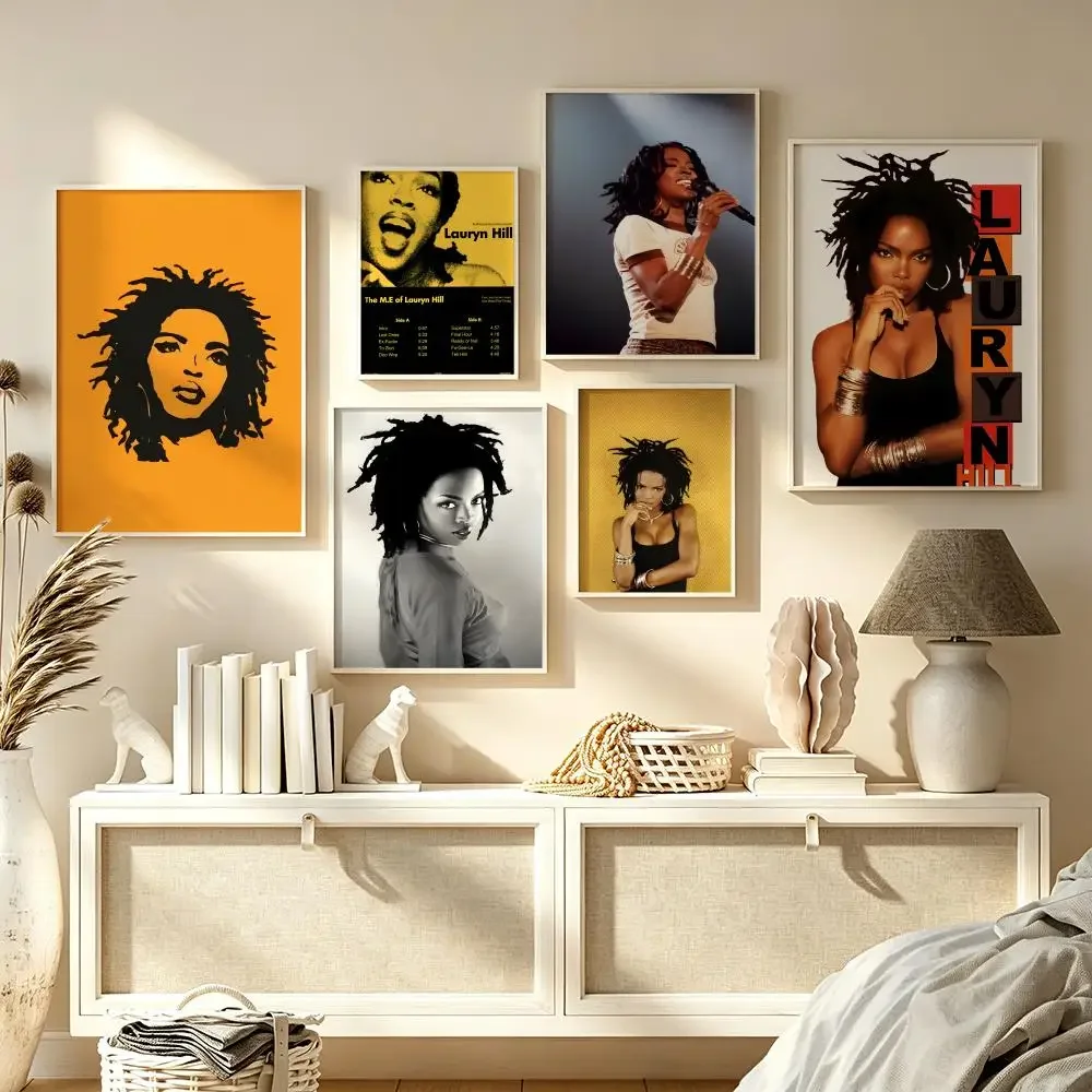 L-lauryn H-hill Anime Poster HD Art Sticky Wall Waterproof Home Living Room Bedroom Bar Aesthetic Decoration