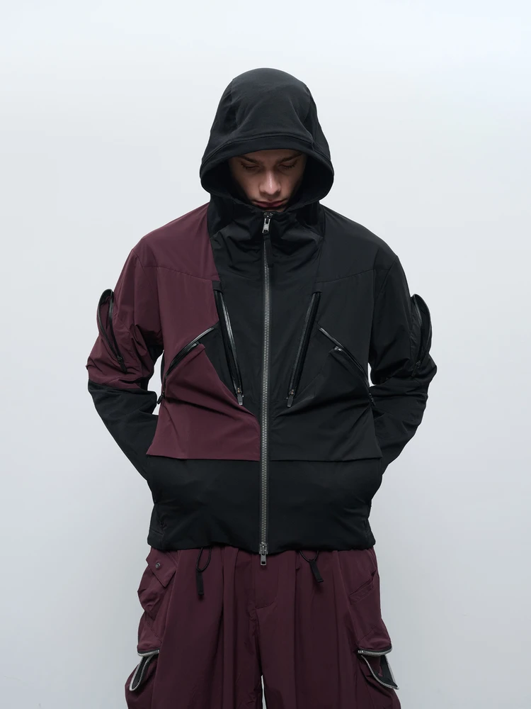 INCONSTANT 25AW J63 OCTA lightweight jacket Avant-Garde Fashion Techwear color-blocking