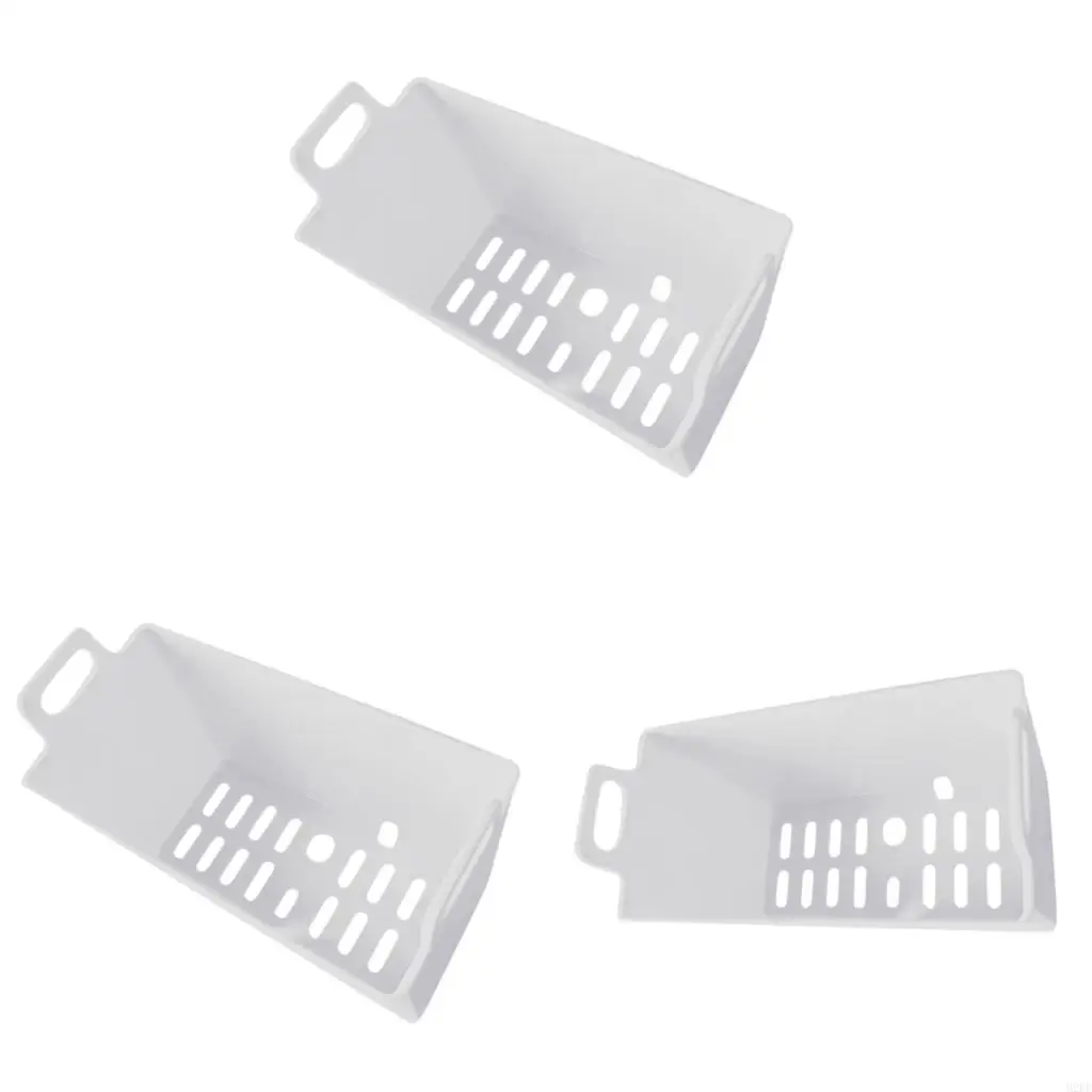 Ventilated Slats Design Ice Tray Low Temperature Resistant Ice Basket Plastic Storage Bin with Drain Appliance Part Easy to Clea