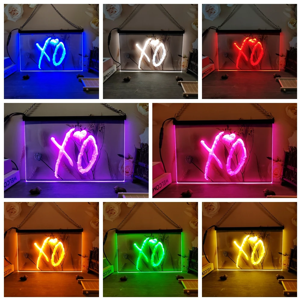 XO Beer Bar Pub Club LED Neon Sign-3D Carving Wall Art for Home,Room,Bedroom,Office,Farmhouse Decor