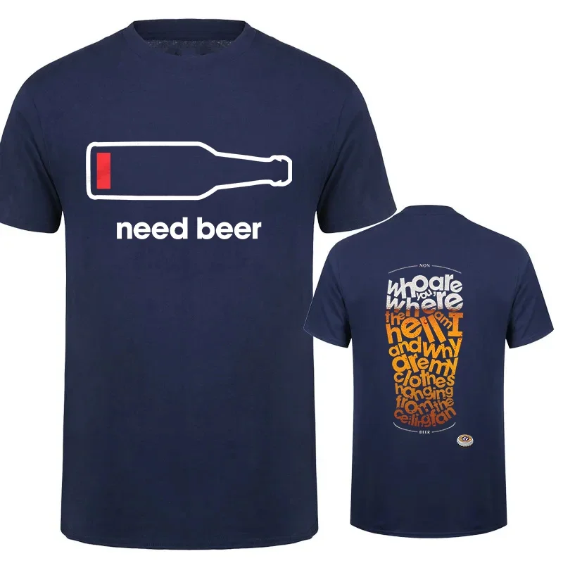 Bachelor Party Shirts Beer Shirts Funny I Need Beer T-shirt Beer Low Battery Shirt Men' Street T-shirt Mens Funny Drinking Tees