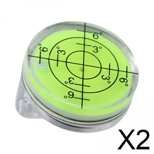 

2xКреп для шляпы для гольфа, шариковый маркер, инструмент для считывания выравнивания, инструмент для считывания гольфа, зеленый