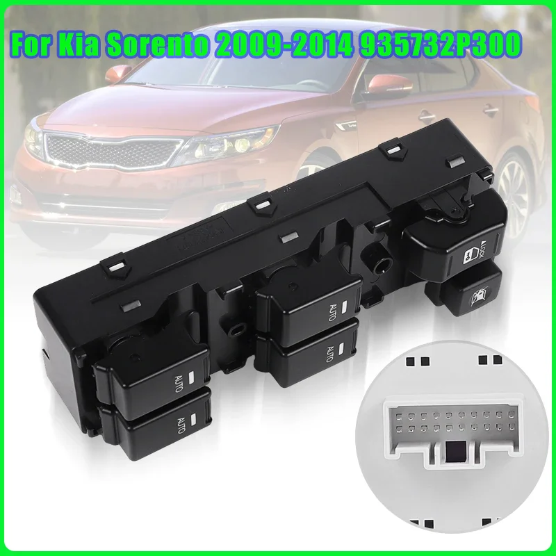

LHD Front Left Window Control Switch For Kia Sorento 2009-2014 935732P300 93573-2P300 Glass Regulator Button Car Accessories