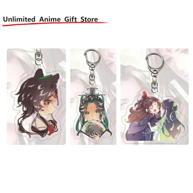 

Q Edition Anime Scum Villain Self Saving System Acrylic Keychain Shen Qingqiu Luo Binghe Bag Pendant Decoration Firend Gifts