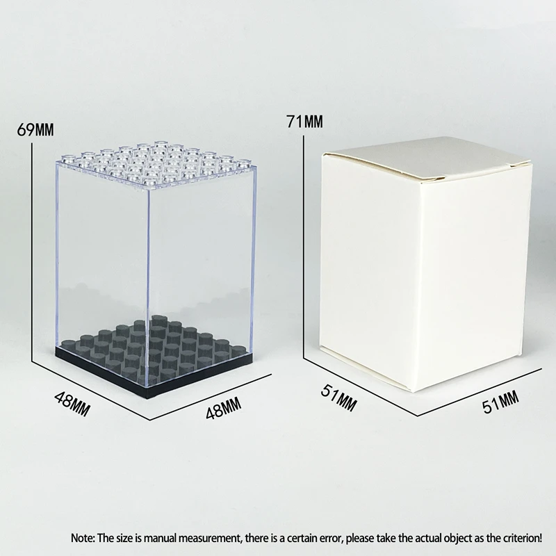 디스플레이 박스 컨테이너 방진 투명 커버 액세서리 베이스 세트, 도시 DIY 모델 빌딩 블록, 벽돌 장난감, 어린이 선물