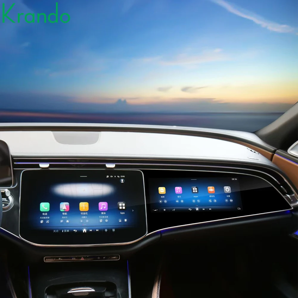 Krando 10.25'' Android Head Unit for Mercedes Benz E Class E260 E300 W214 2024 Co-pilot Seat Screen Wireless Carplay