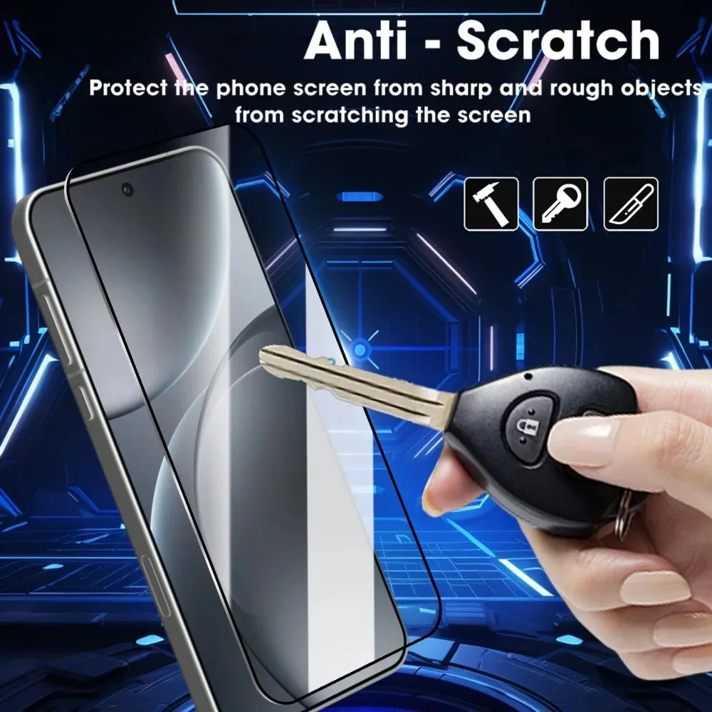 1-4 sztuki Folia Ochronna na Ekran OPPO Find X9 Pro, Łatwa Instalacja, Odporna na Zarysowania, Blokuje Odciski Palców, Szkło Hartowane do Find X9 — zdjęcie produktu 4