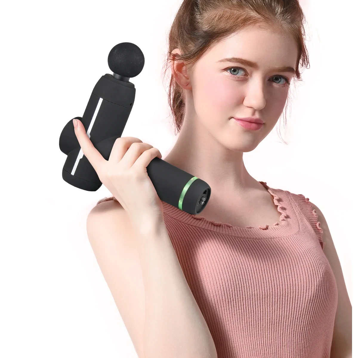 Outdoor Fitness Equipment Cordless Rechargeable Mini Massage Gun Fascia Gun Deep Tissue Percussion Muscle Massager