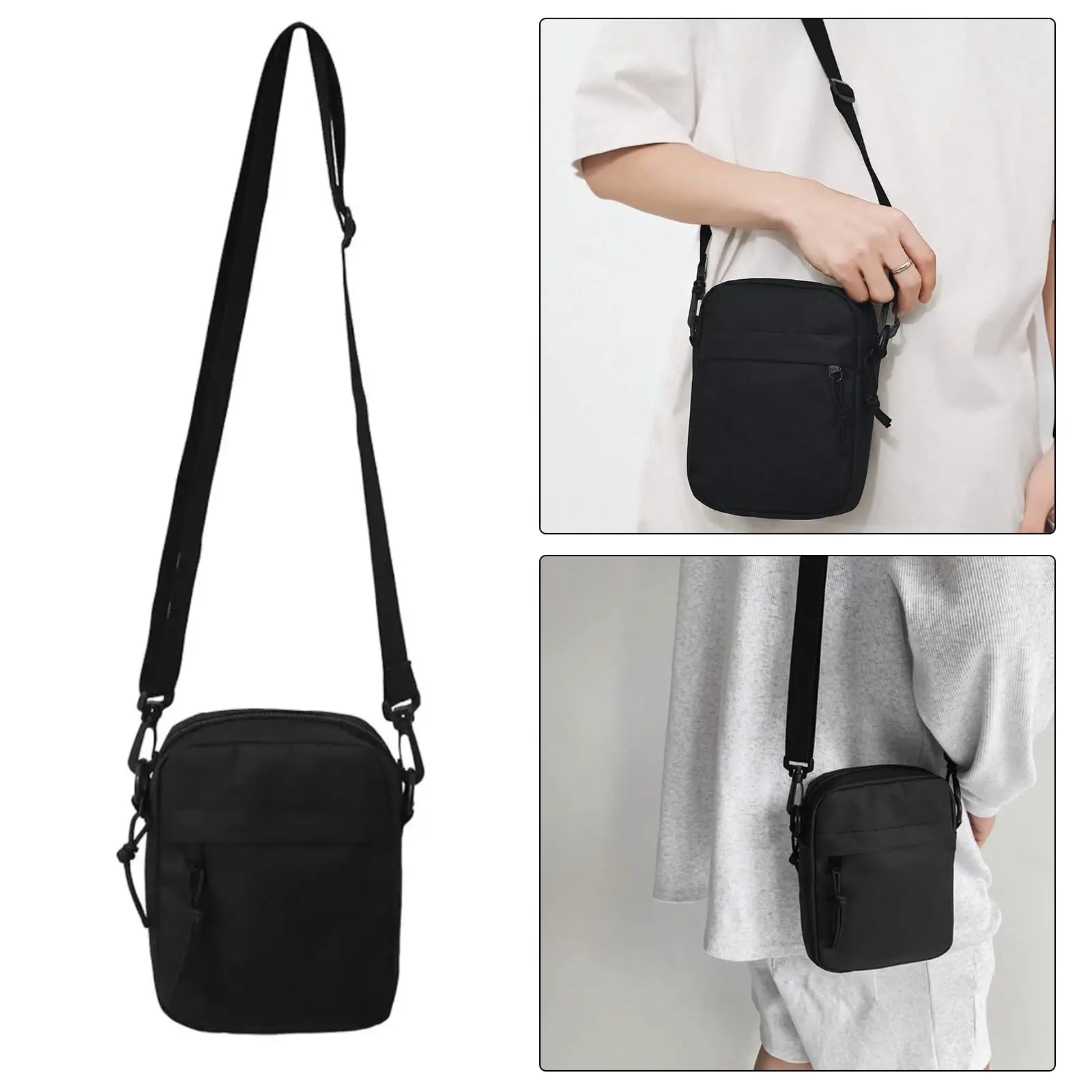 Small Men's Mobile Phone Shoulder Bag, Shoulder Bag for Men, Mini Shoulder Bag, Belt Bag, Waterproof for Daily Life, Travel