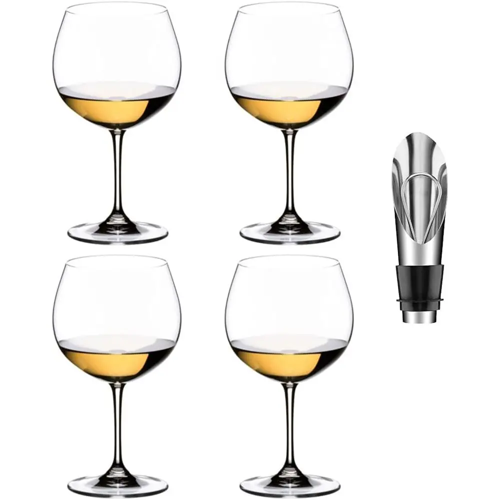 

Набор из 2-х стеклянных бокалов Vinum Oaked Charday/Montrachet с дозатором для вина и пробкой (2 предмета)