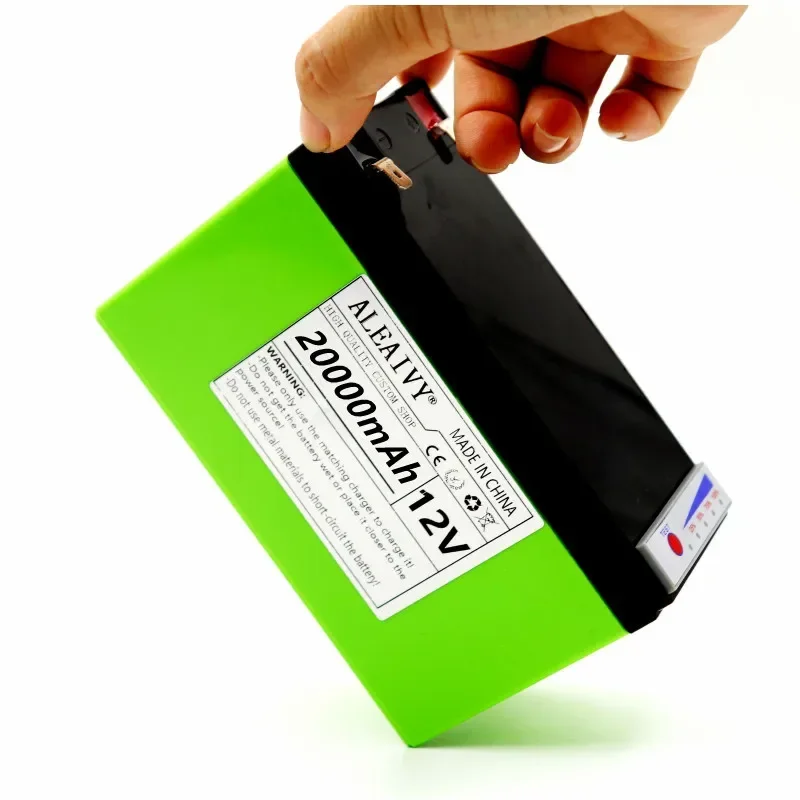 New Power Display 12v 20ah LiFePO4 Lithium Battery Pack Is Suitable for Solar Energy and Electric Vehicle Battery+12v 3a Charger