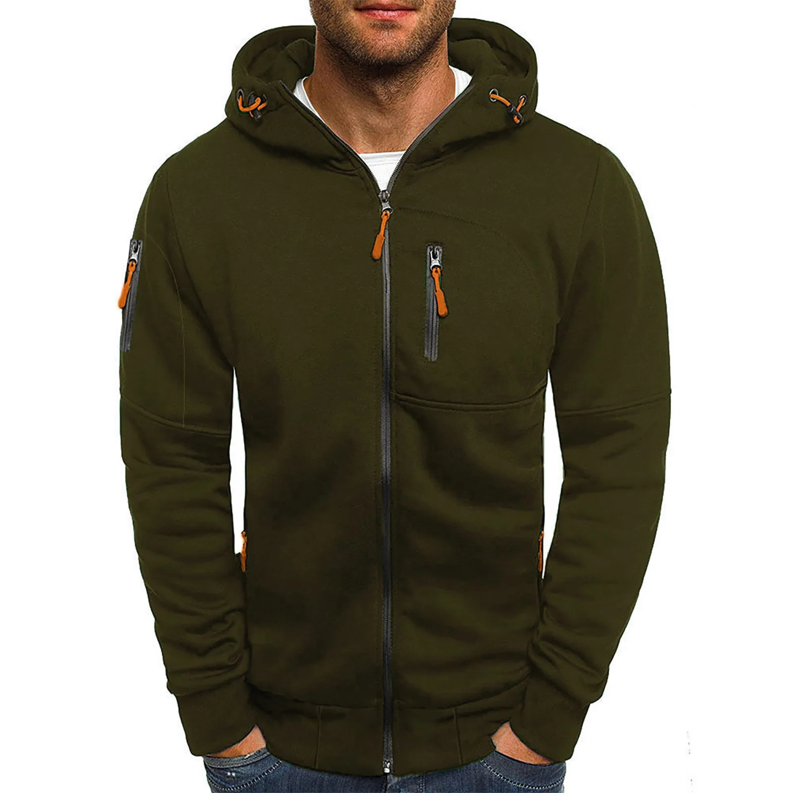 Herenjassen met capuchon Jassen Rits Modemerk Hoodies Heren Bovenkleding Casual Winter Hoodies Sweatshirts Mannelijk