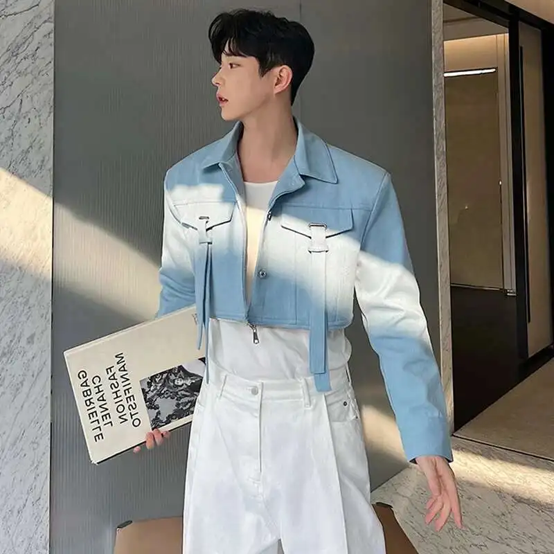 LUZHEN Spring Trendy Detachable Splicing Niche Design Casual Jacket Men\'s High Street Fashion Coat 2025 Original Clothes 9e722f
