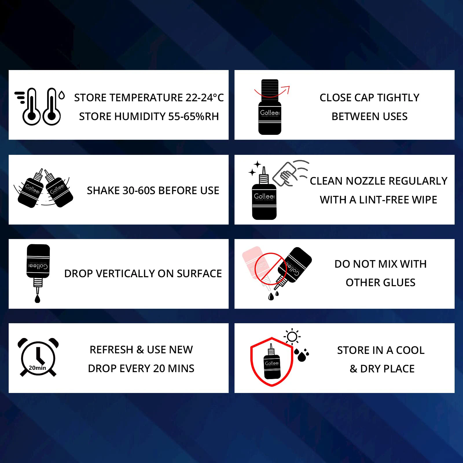 Isunley colle à cils 1 seconde séchage rapide Ultra mince Flexible faible fumée dure 6-7 semaines forte tenue Extensions de cils professionnelles