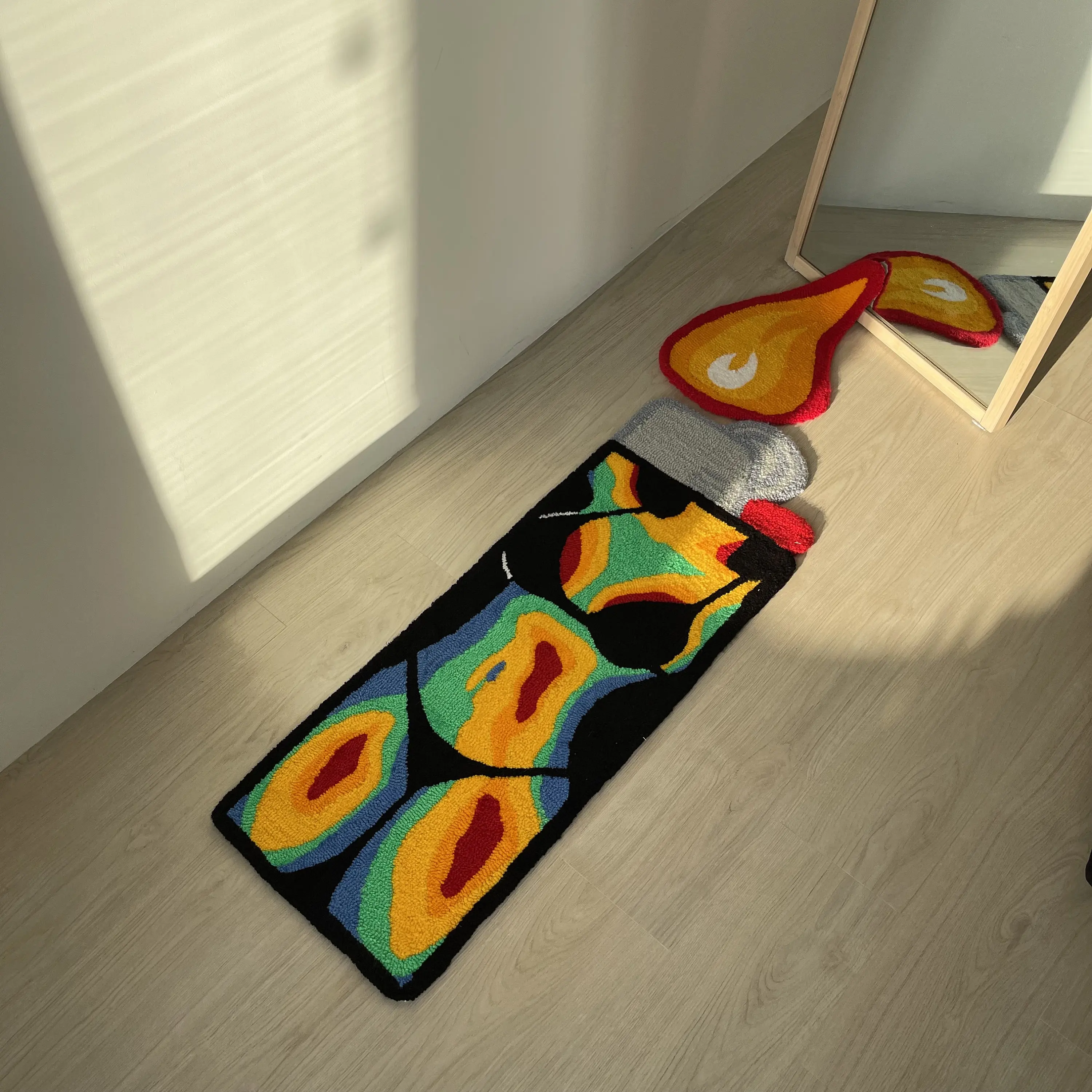 Beauty sexy suspender belt Rug Digital Printing Technology Simple Housewarming Gift Handmade Non-Slip Decorative Carpet