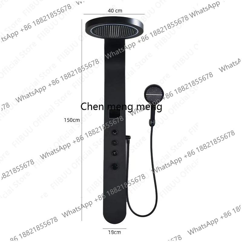 Smart Rain Shower System Luxury Digital Display Shower Set Oversized Shower Head Pressure Water Massage New Bathroom Accessories