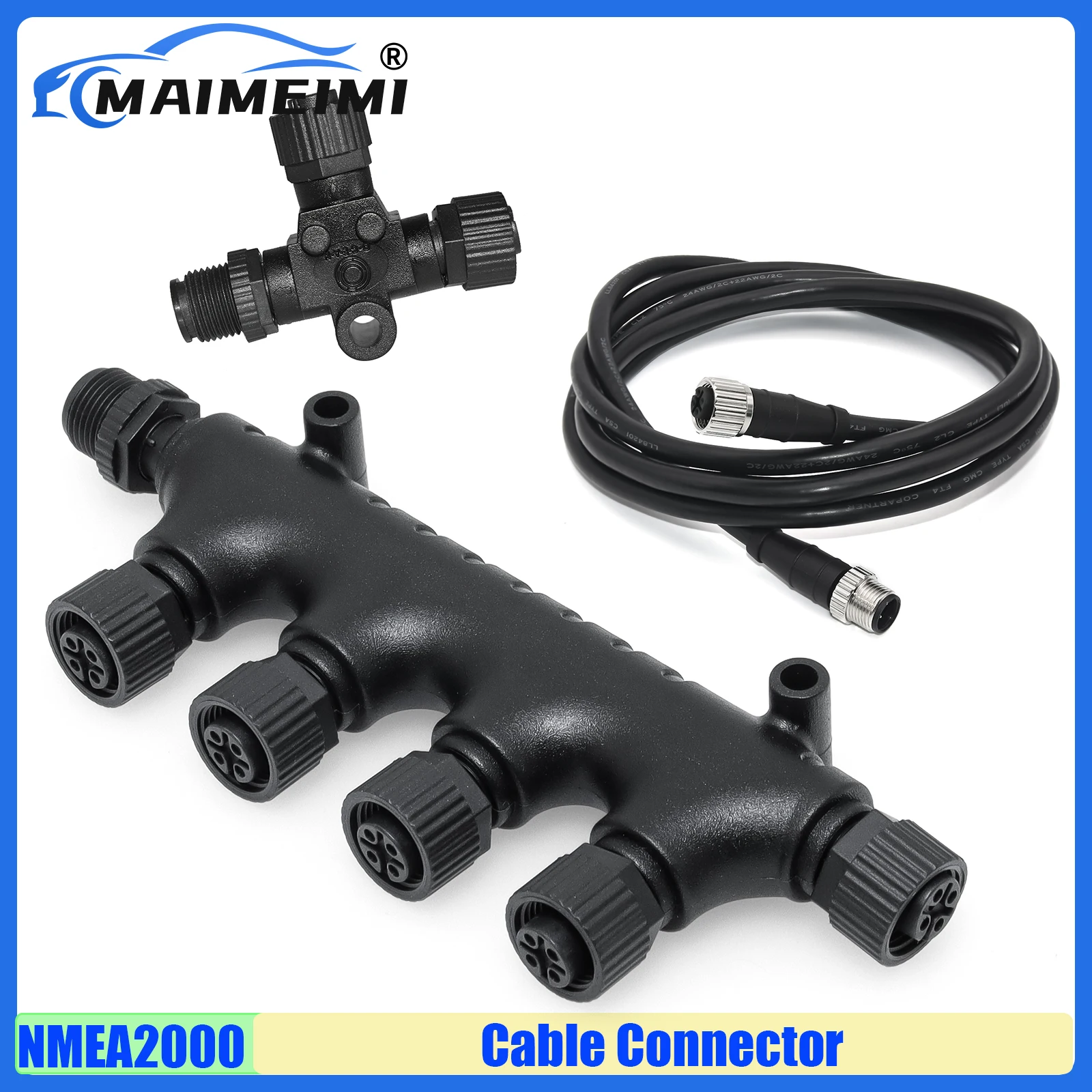 MAIMEIMI NMEA2000 adaptador conector convertidor Cable línea Terminal resistencia conector Cable 0,5 M ~ 4M longitud Cables conector