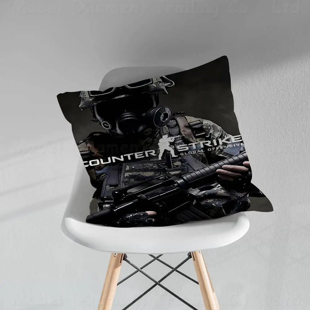 

Counter-Strike CS 2 Vintage Pillow Gift Home Office Decoration Pillow Bedroom Sofa Car Cushion CoverPillow Case