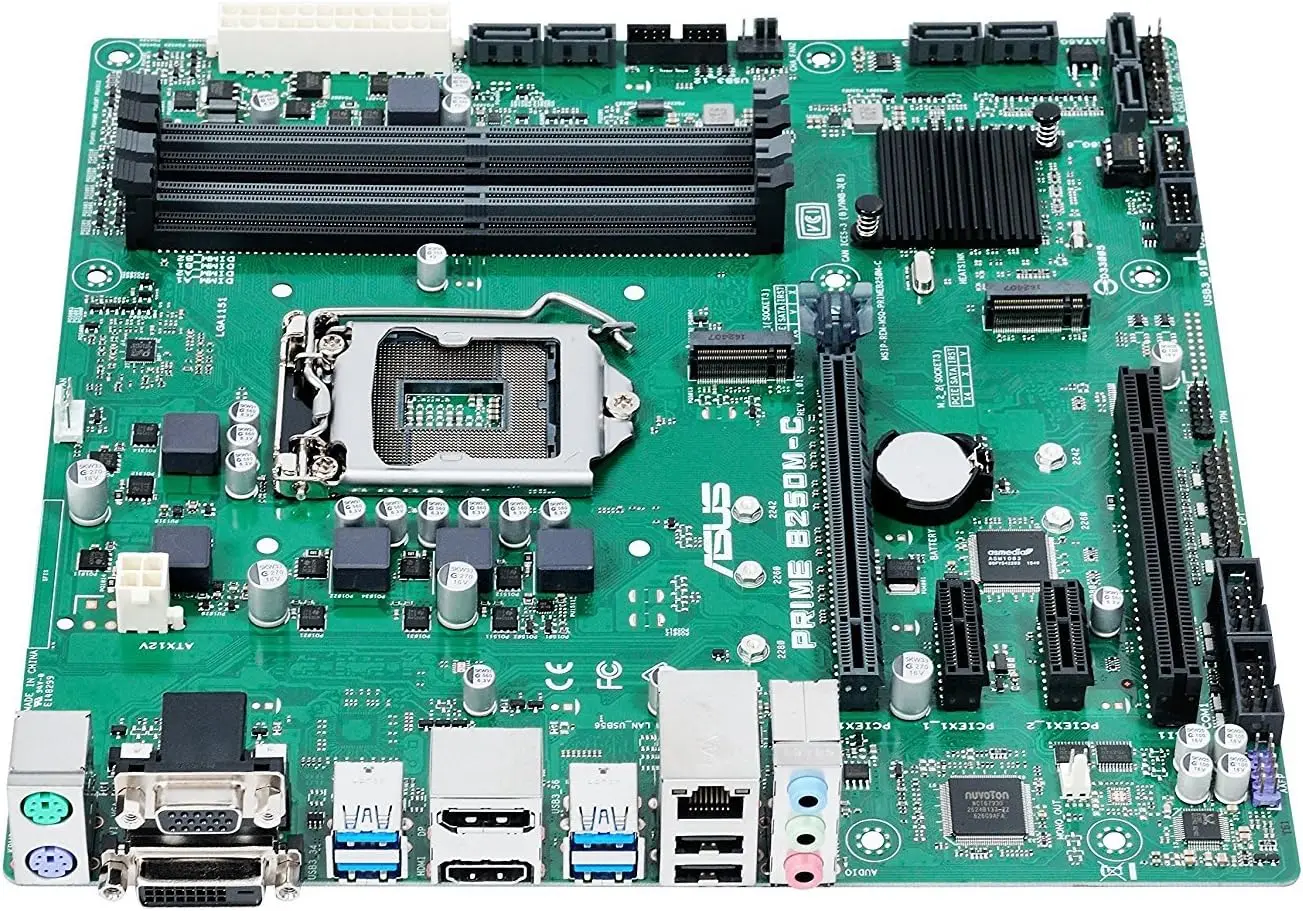 Asus PRIME B250M-C Moederbord LGA 1151 intel B250 B250M DDR4 ondersteuning Core i3-6300 Core i5-6500 Core i5-7500 Core i7-7700 cpu