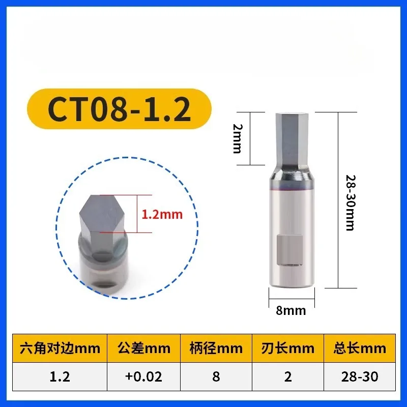 

Hexagon Rotary Broach Punch Bit High Speed Steel With Coated Punching Tool HSS Coating Rotated Cutter Holder