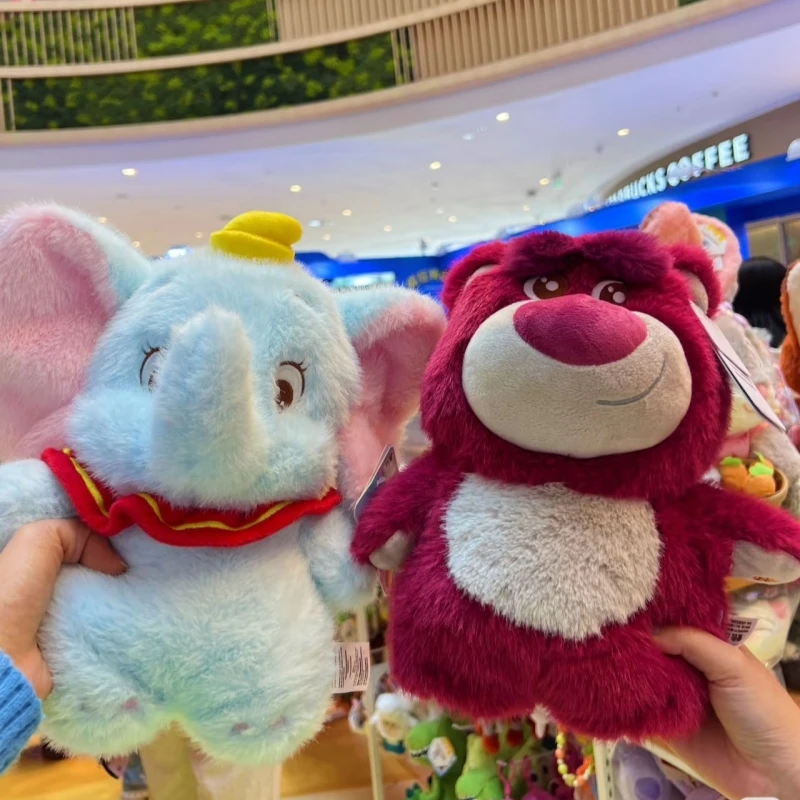 

In Stock Genuine New Stitch Dumbo Strawberry Bear Plush Doll Bag Crossbody Storage Bag Cute Out Versatile Decor Birthday Gifts