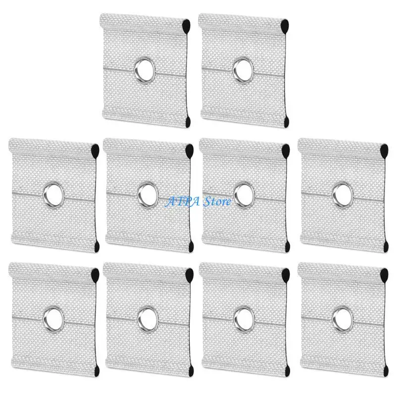

U13C 10pcs Piping Eyelet Motorhome Awning Installation Tools Eyelets for Piping