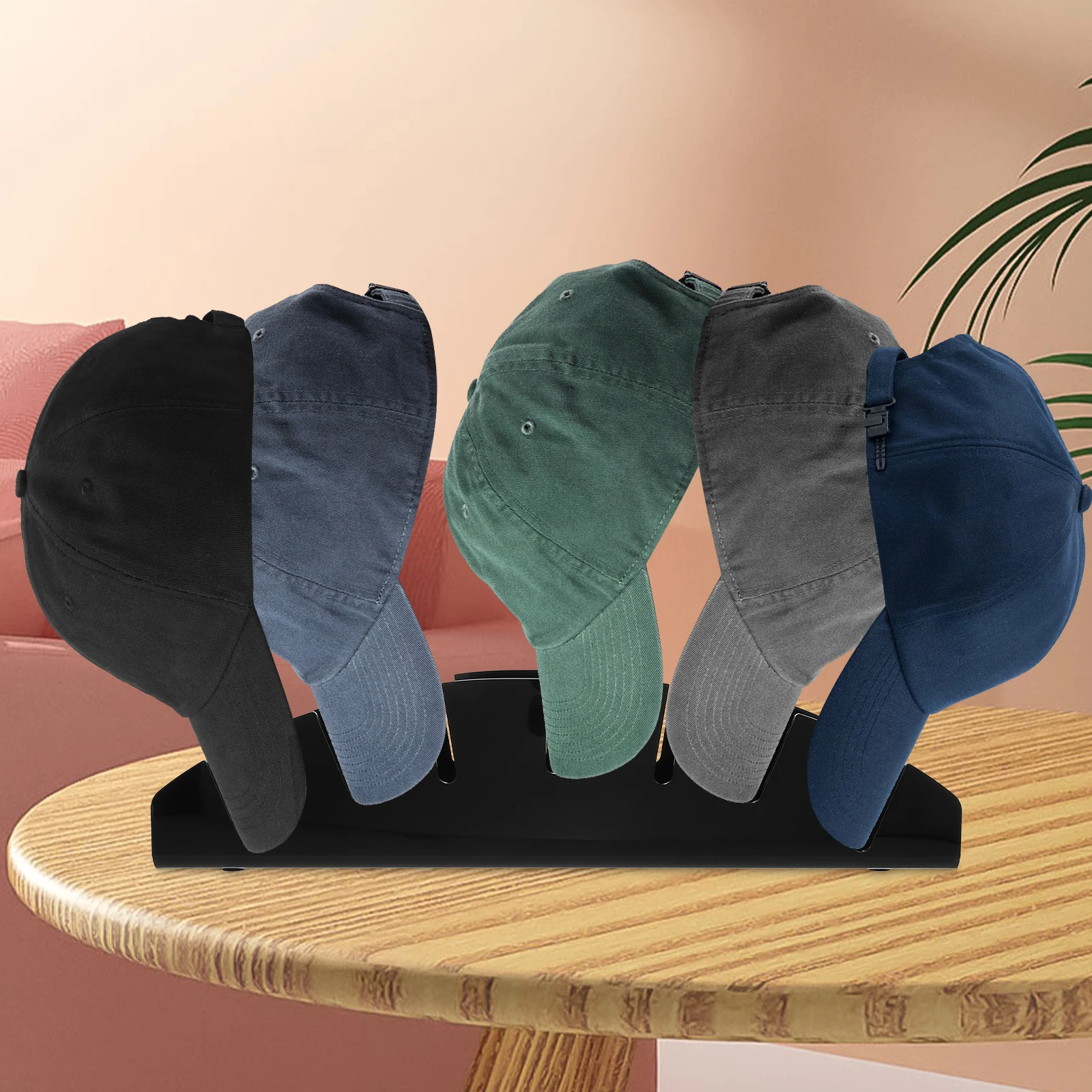 

Baseball Cap Bracket Caps Hat Stand Display Racks Storage Holder Desktop Acrylic Freestanding