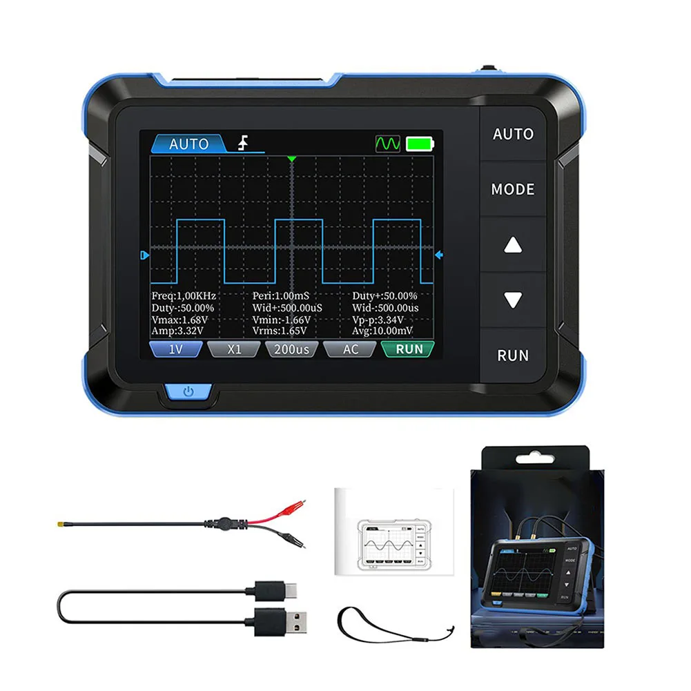 

DSO153 Portable Digital Oscilloscope with Built in Function Generator and 2 8 inch LCD for Clear Signal Visualization