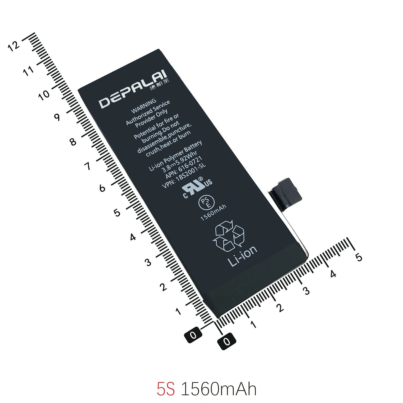 For iPhone 4 5 Phone Battery 4S 5S replacement battery 5SE Bateria High Capacity 0 Cycles Mobile Phone Battery Polymer