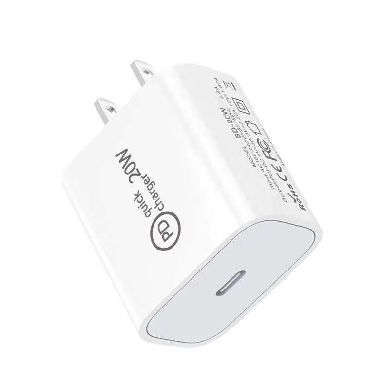 20W USB-C Wall Charger, PD Fast Charging Power Adapter, Compact Single Port USB-C Charger Block for Home, Office and Travel