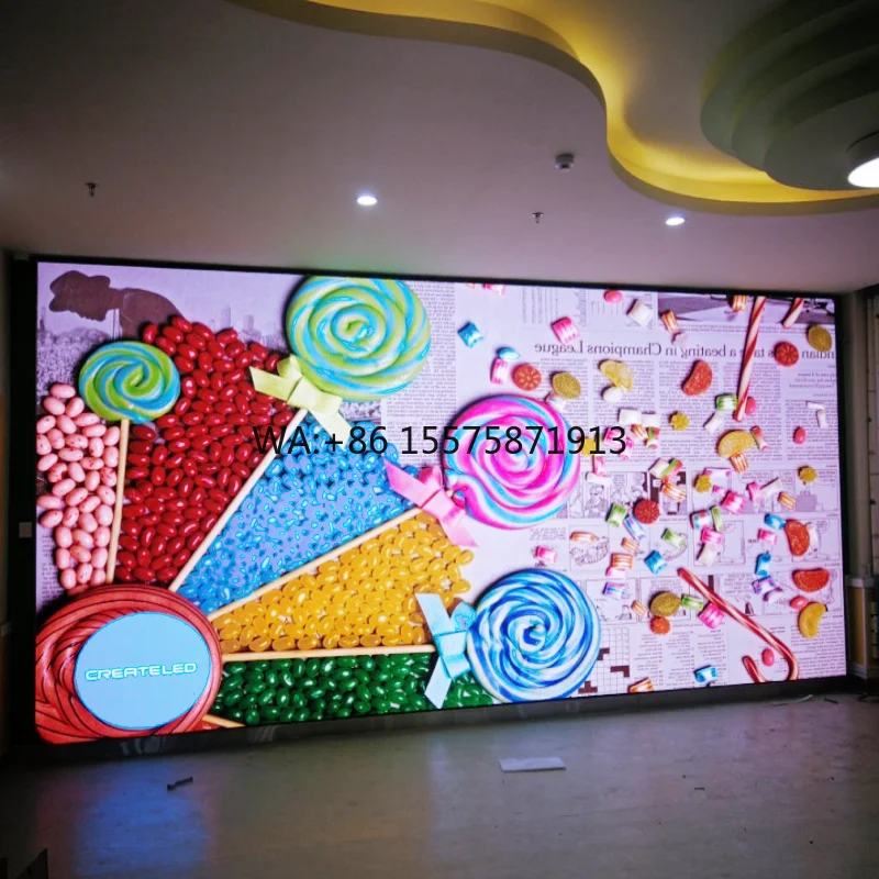 Seamless Hd Led Video Wall P1.25 P1.53 P1.86 P2.5 Indoor Led Screen Big TV Wall Show Room Advertising Led Panel Display