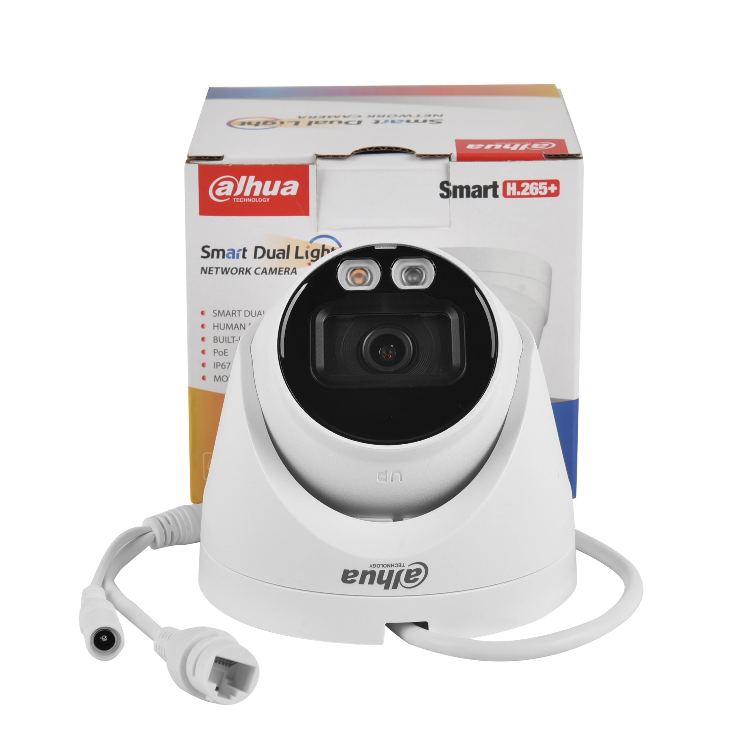 Original Dahua IPC-HDW1439V-A-IL 4MP Entry Smart Dual Light Fixed-focal POE Eyeball Network Camera Full Color Human Detect IP67