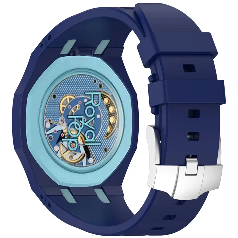 Original weiches Silikonarmband + PC-Gehäuse für Swatch X Ap Royal Pop Swatch Taschenuhr. Trendiges integriertes Armband für Royal Pop Band – Detail 35