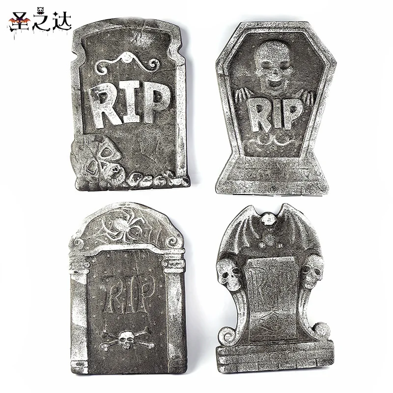 Halloween Decoration Foam Tombstone Ghost Festival Home Haunted House Bar Scene Layout Props Kids Adults Happy Halloween Supplie