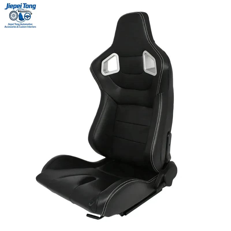 

Черная полиуретановая подкладка из ПВХ с двойными направляющими для автомобильных спортивных и гоночных сидений