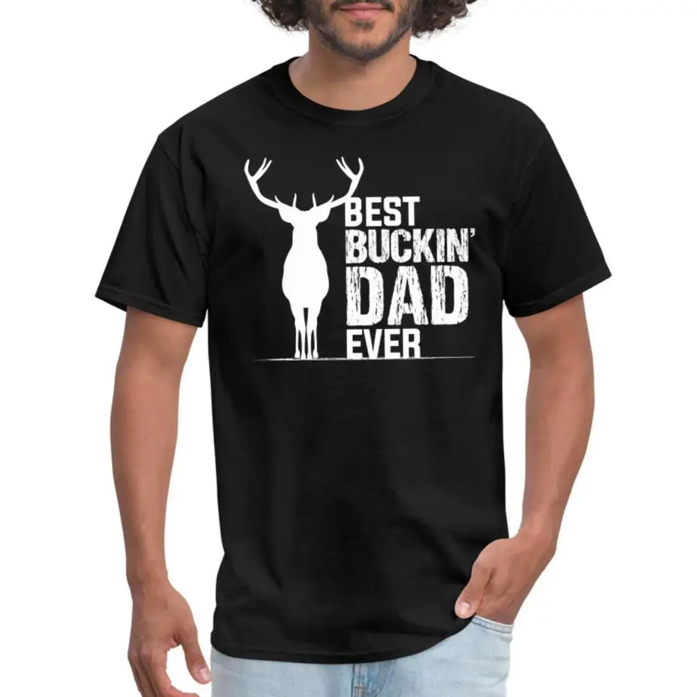 Father's Day The Best Buckin' Dad Ever Men's T-Shirt Anime Graphic T-shirts High Quality 100%Cotton Short Sleeve