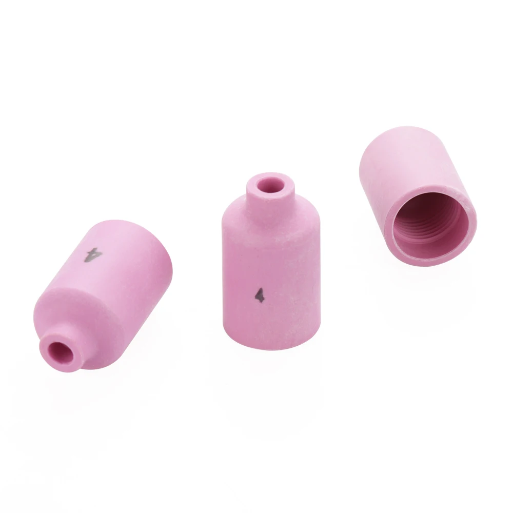TEMWELL 10 pz 54 n18 #4 TIG saldatura allumina ceramica Gas lente tazza torcia Tig 17/18/26