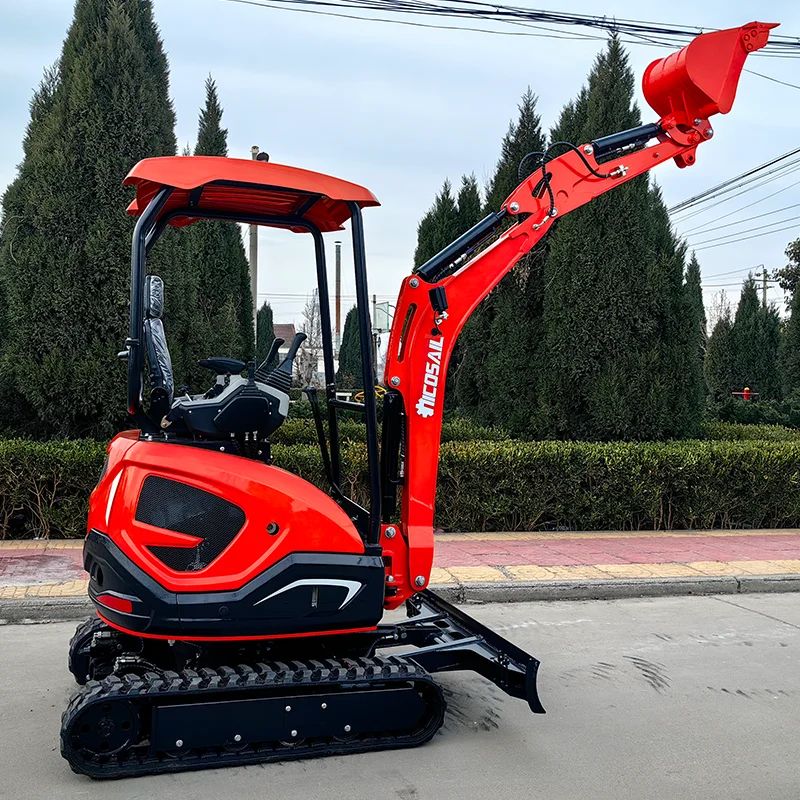 Customized OKW22U Hot Sale Backhoe Excavator 2.2 t Small digger Household Micro Mini Crawler Excavator