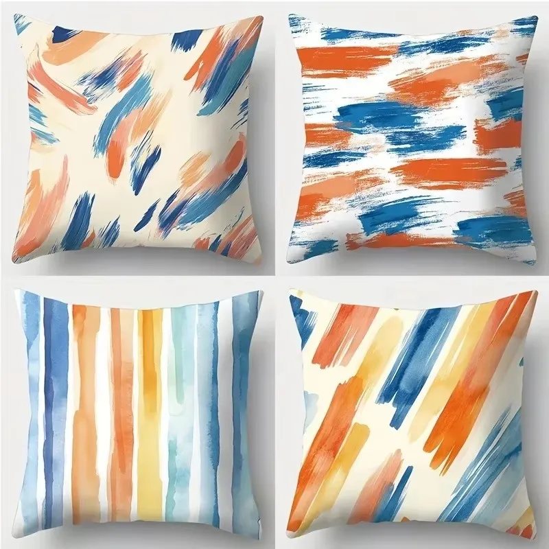 Household Ornament Throw Pillow Soft Touch Square Cushion For Living Room Sofa Bed Car Daily Decoration