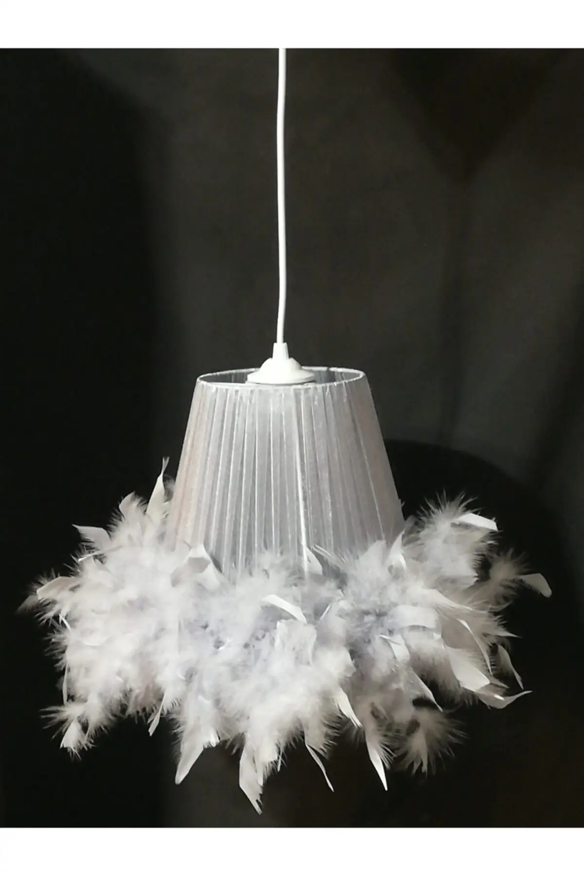 

DOLBOVI gray furry chandelier kids room bedroom chandelier