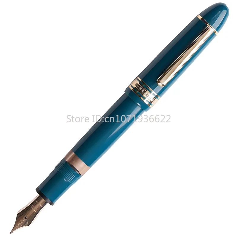 Vleugel Gezongen 630 Vulpen 14K Goud Nib Golf Lange Mes Puntzuiger Gouden Clip Hars Pen Briefpapier Zakelijke Schrijfgeschenken