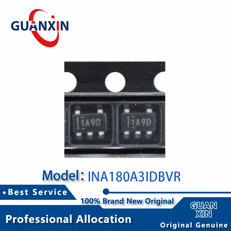 

100% New INA180A3IDBVR INA180A3IDBVT SOT23-5 Marking 1A9D INA180A3