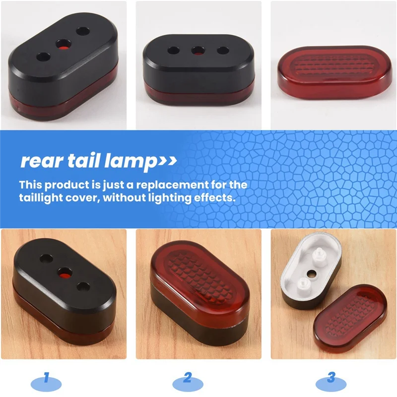 

Plain 20Pcs Rear Tail Lamp Stoplight Brake Lights Cover For NINEBOT MAX G30 Scooter Accessories