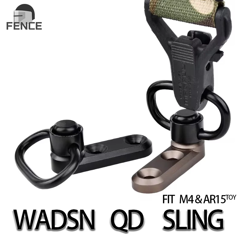 

WADSN Metal QD Sling ToyAirgun Buckle Quick Installation Release Swivel Button Fit MLOK KEYMOOD Huntting Accessorie M.4 A·R1.5