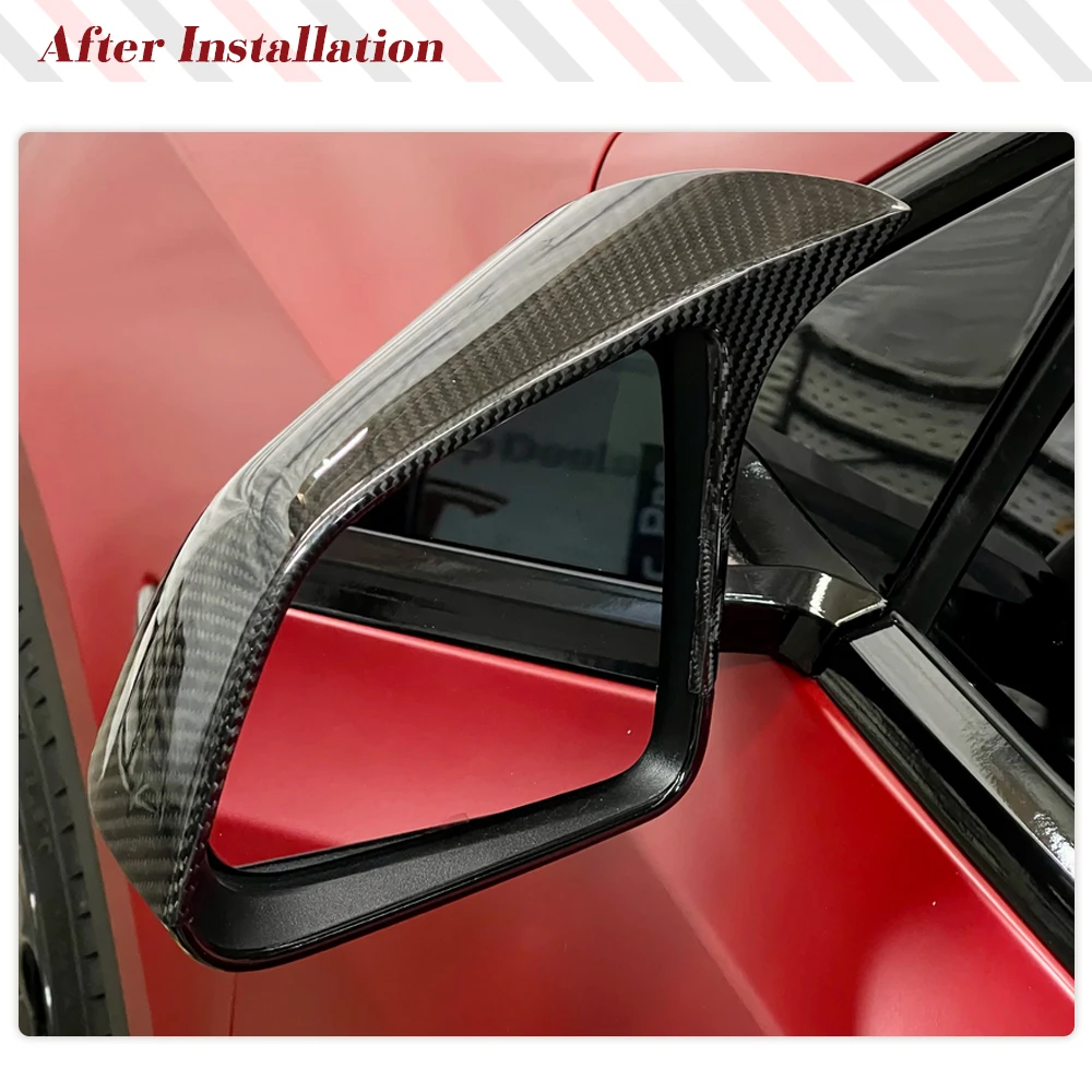 Prepreg Dry Carbon Car Mirror Covers Rear View Caps For Tesla Model Y 2019-2023 Side  Mirror Caps Covers Shell Case Add ON Style