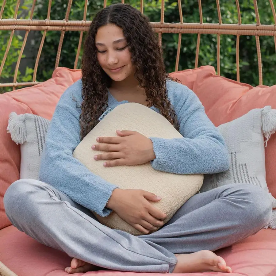 

Weighted Pillow for Adults 6 Lbs Get Better Sleep Sustainably Made and Chemical Free Machine Washable Small, Cashew