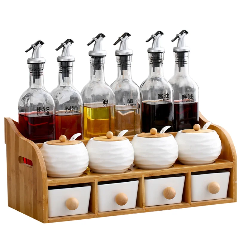 مجموعة برطمانات توابل من السيراميك الاسكندنافية، هزازات فلفل ملح، منظم سكر، برطمان توابل مع غطاء، مجموعة علب، ملحقات المطبخ #4