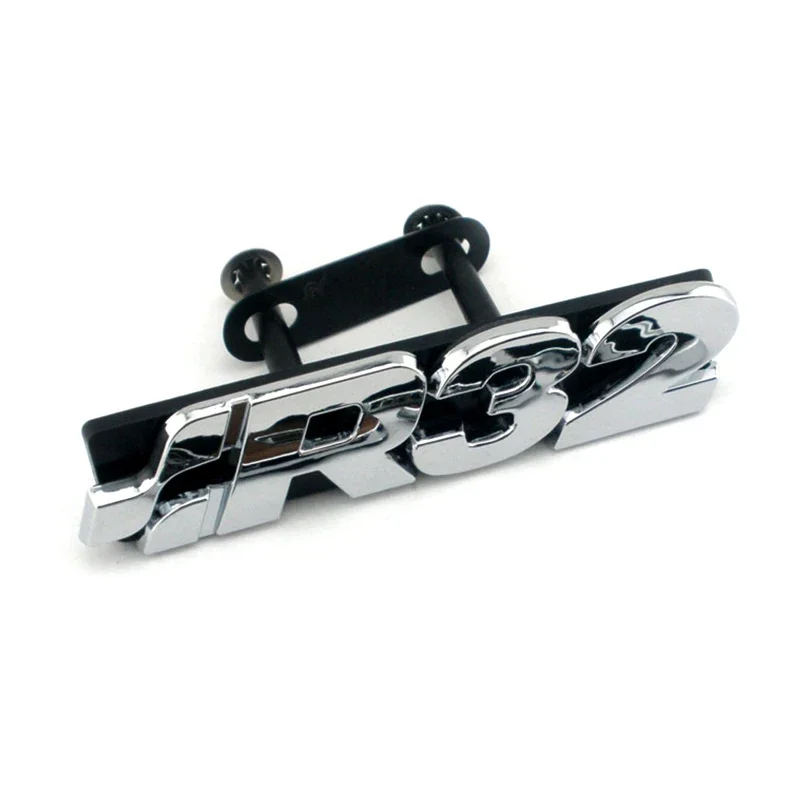 جولف R32 كروم الجبهة مصبغة شارة شعار جولف TDI R 3.2L V6 التمهيد الخلفي الباب الخلفي شارة شعار للجولف 4 / 5 (1997-2008) #2